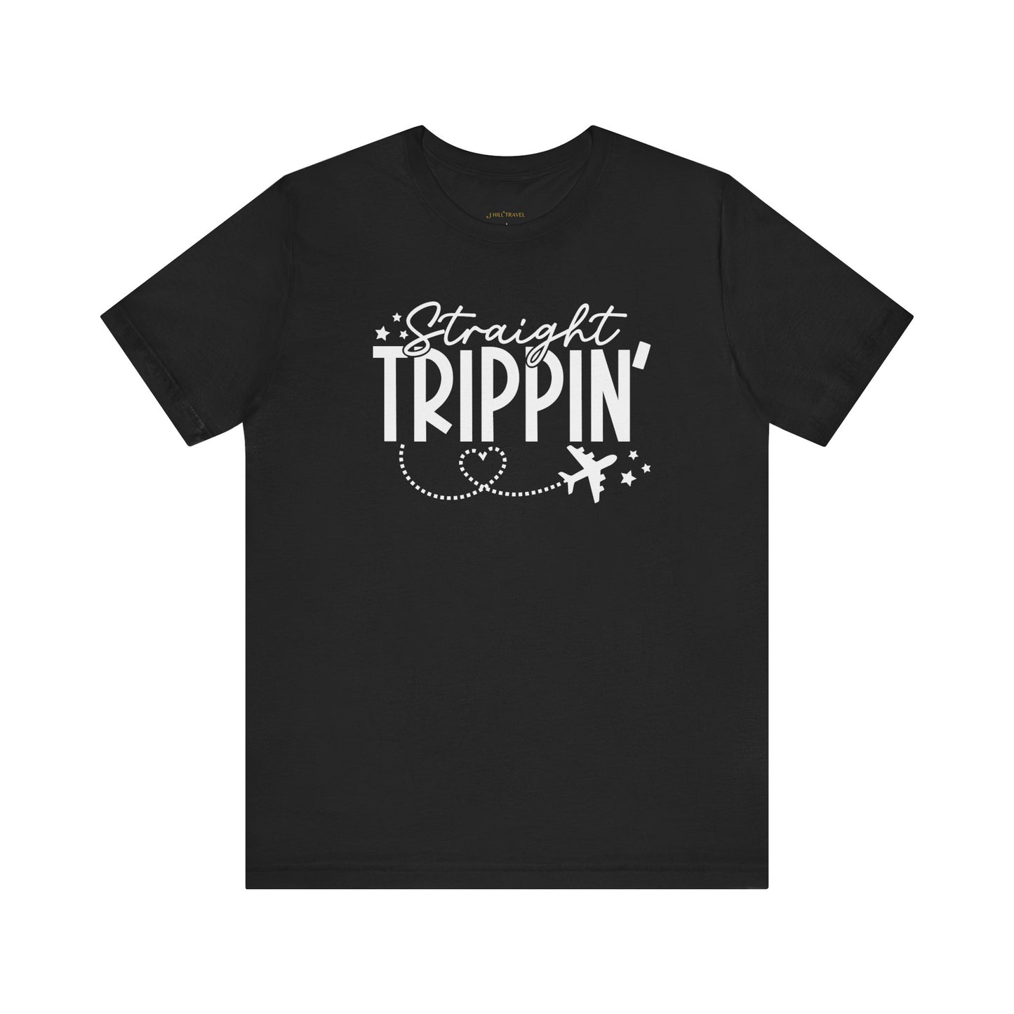 STRAIGHT TRIPPIN' UNISEX SHIRT - BLACK
