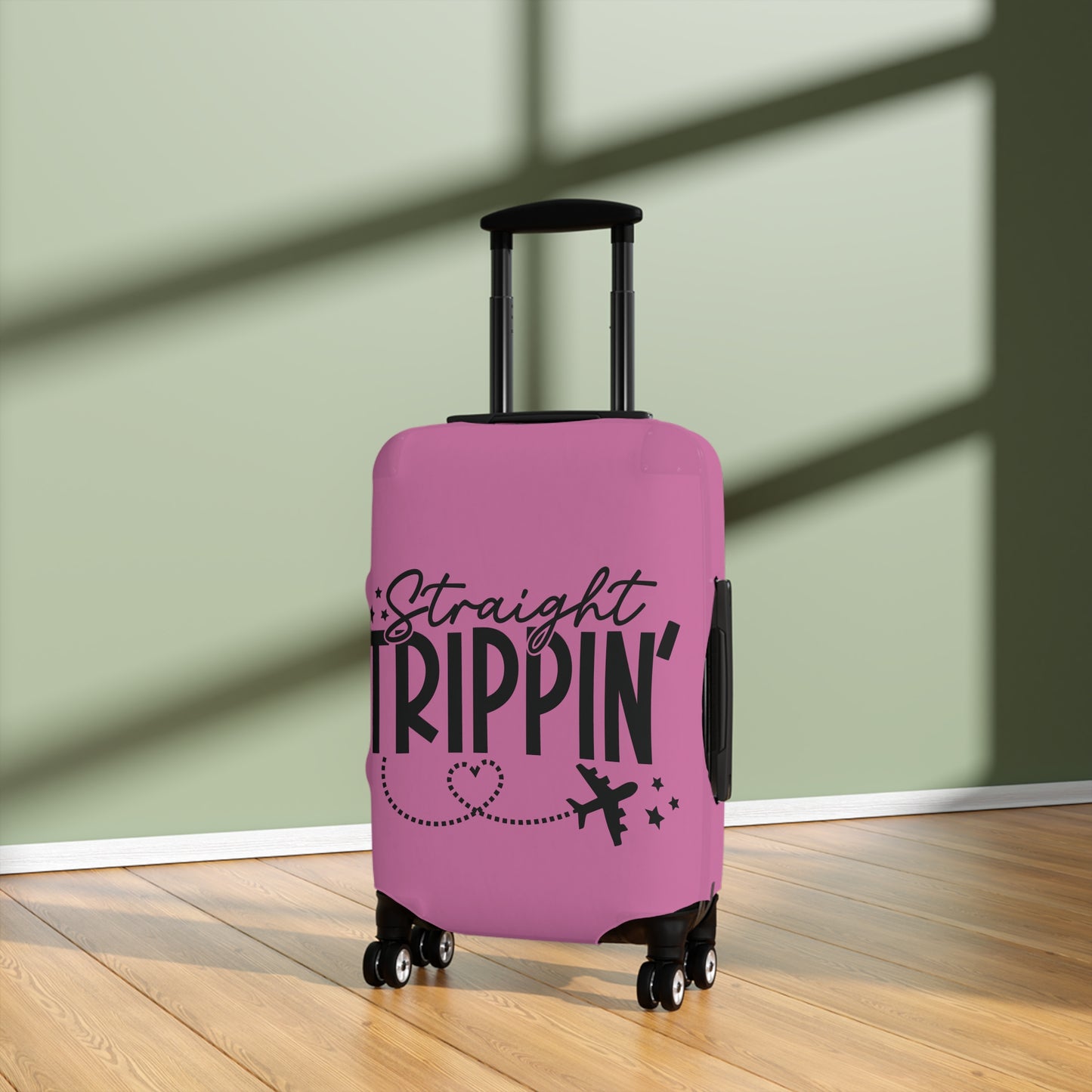 Straight Trippin' Luggage Cover Pink